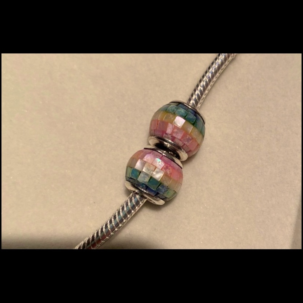 Mother of Pearl Silver Charm S925